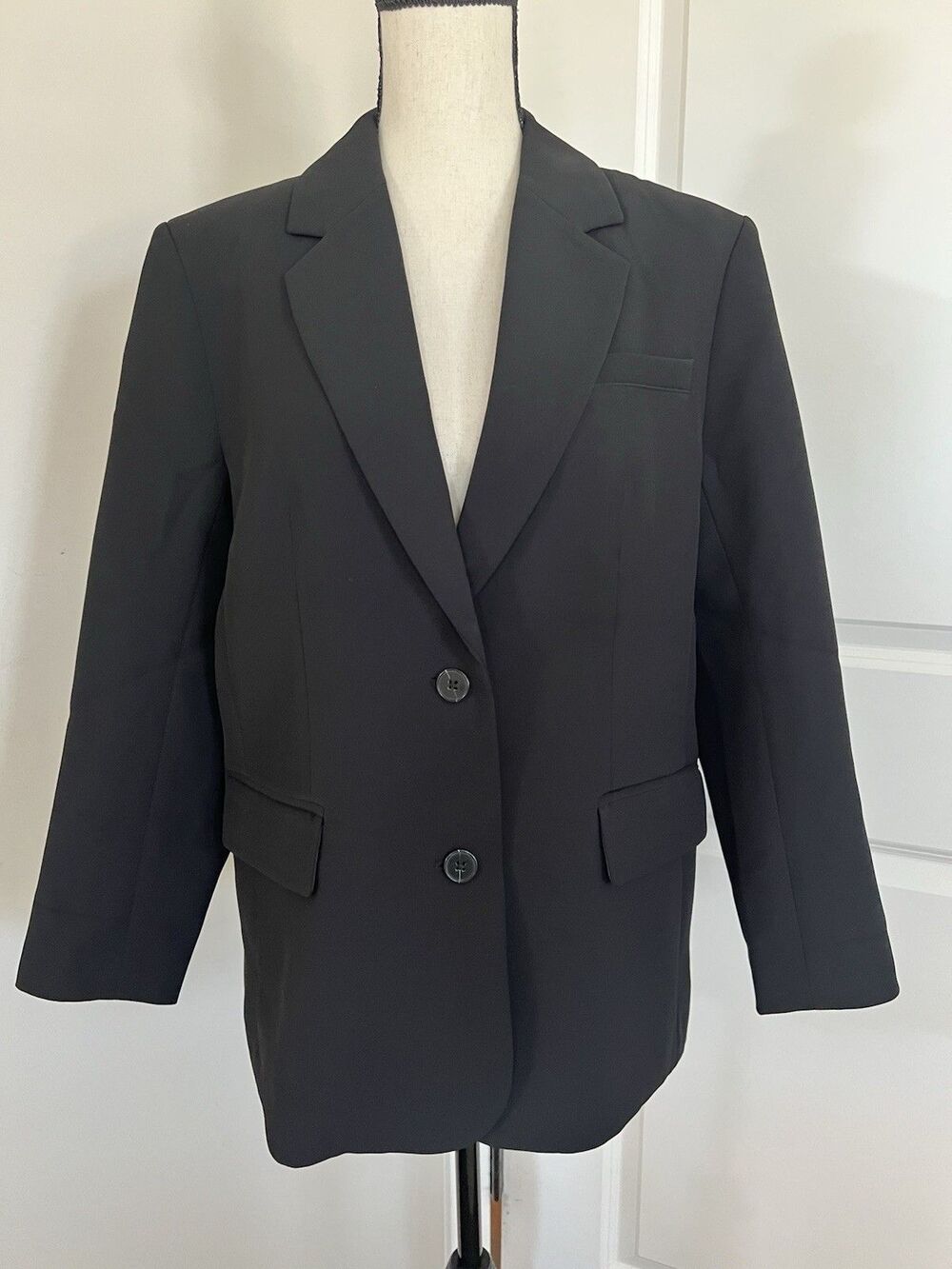 Gap Women’s Oversized Black Blazer Small Petite EUC
